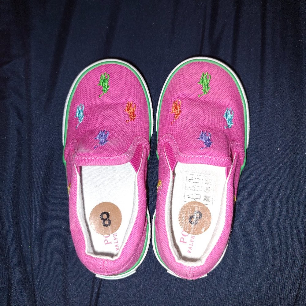 Size 8 Ralph Lauren toddler shoes